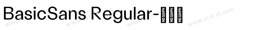 BasicSans Regular字体转换
